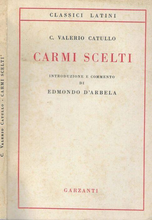 Carmi scelti - G. Valerio Catullo - copertina