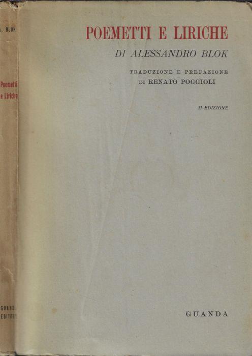 Poemetti e liriche - copertina