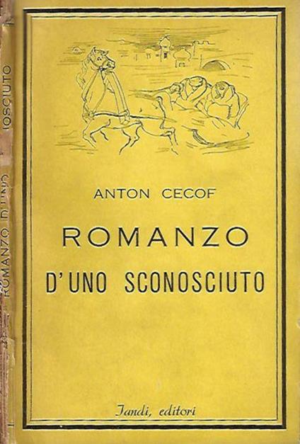 Romanzo d'uno sconosciuto - Anton Cechov - copertina