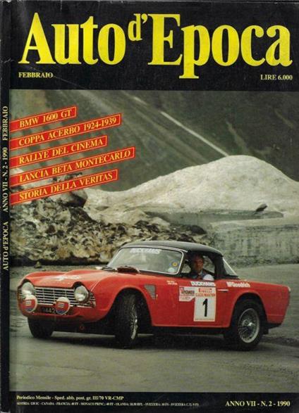 Auto d'epoca anno 1990 N. 2 - Guido De Mozzi - copertina