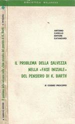 Il problema della salvezza nella fase iniziale del pensiero di K. Barth