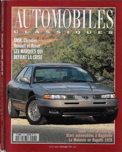 Automobiles classiques N. 57 1993 - copertina