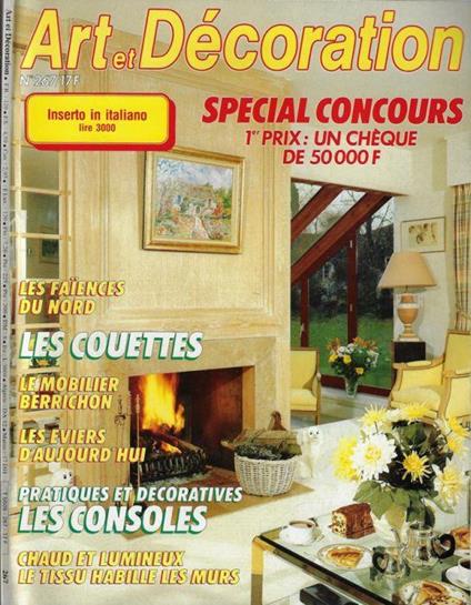 Art et décoration anno 1987 N. 267 - copertina