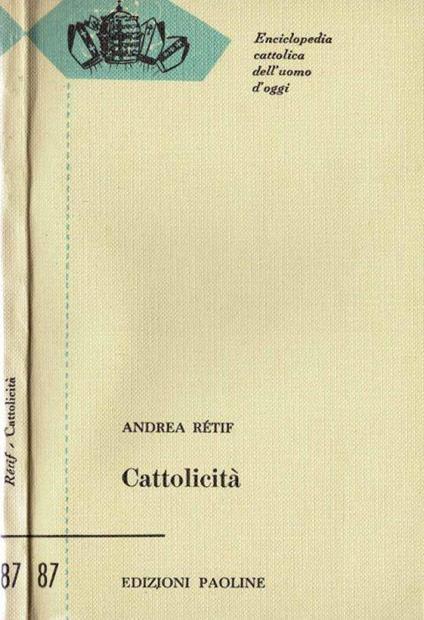 Cattolicità - copertina