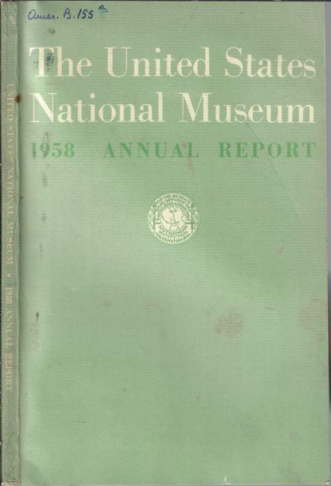 The United States National Museum 1958 annual report - copertina