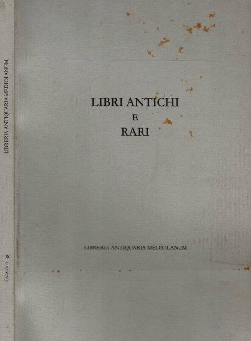 Libri antichi e rari - copertina