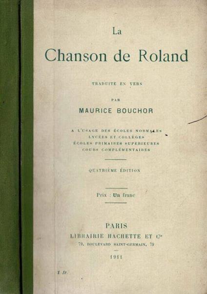 La Chanson de Roland - copertina