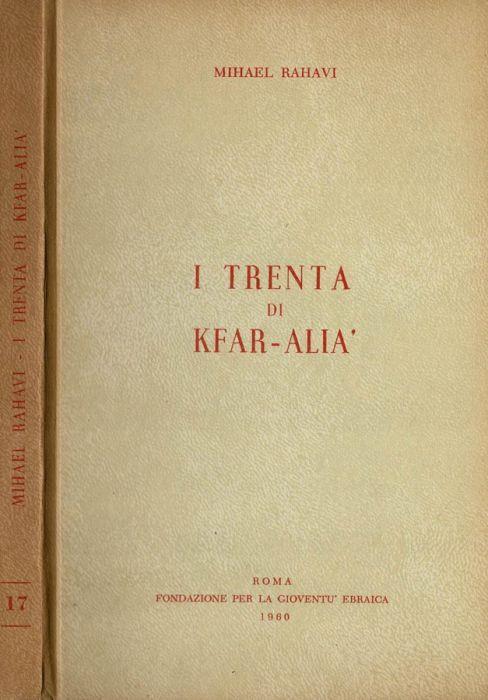 I trenta di Kfar - Alià - copertina