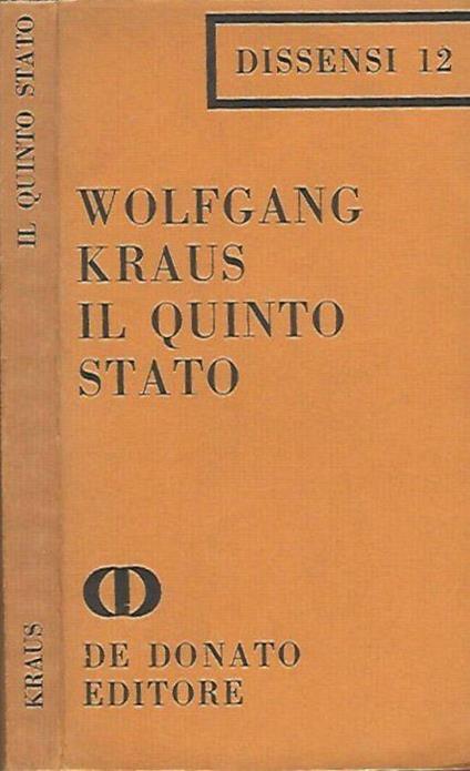 Il quinto stato - Wolfgang Kraus - copertina