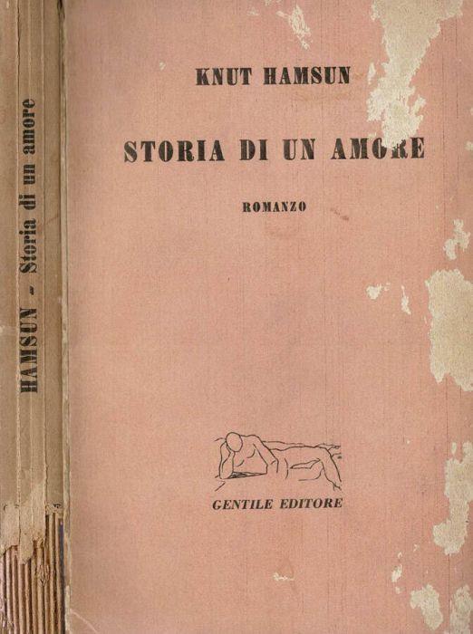 Storia di un amore - Knut Hamsun - copertina