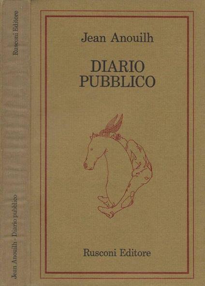 Diario pubblico - Jean Anouilh - copertina