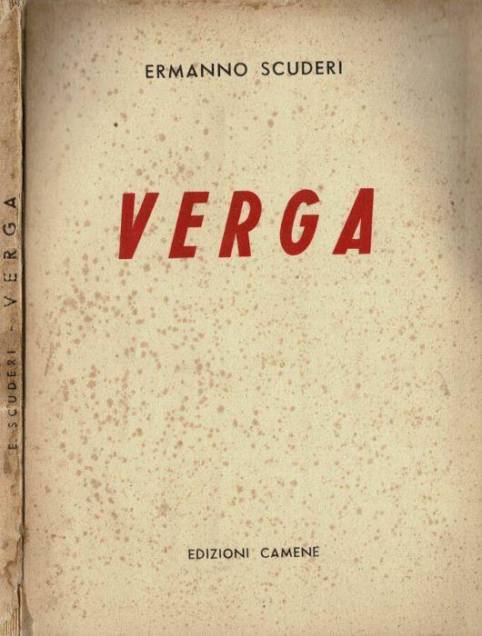 Verga - Ermanno Scuderi - copertina