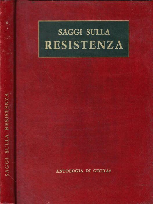 Saggi sulla resistenza - copertina