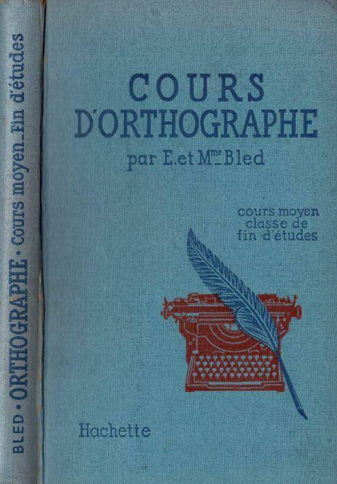 Cours d'orthographie - copertina