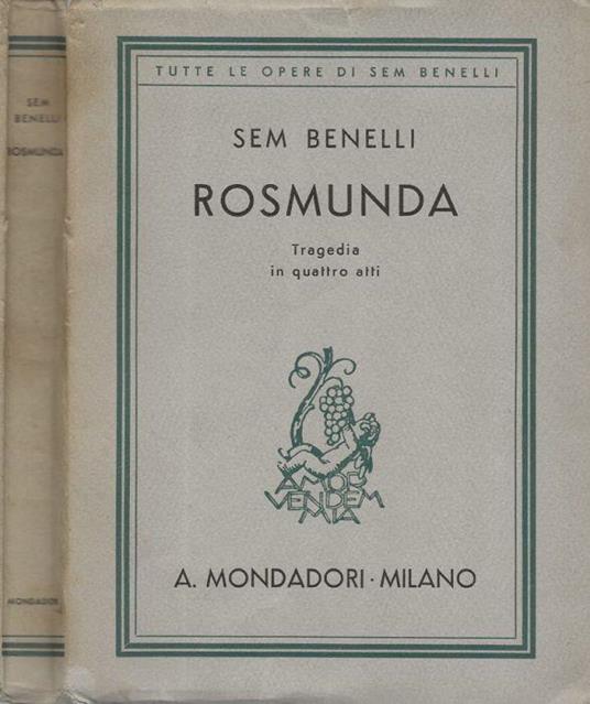 Rosmunda - Sem Benelli - copertina