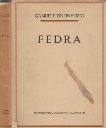 Fedra - Gabriele D'Annunzio - copertina