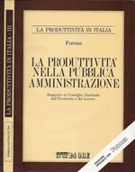 La produttività nella Pubblica Amministrazione
