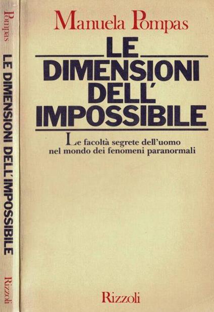 Le dimensioni dell'impossibile - Manuela Pompas - copertina