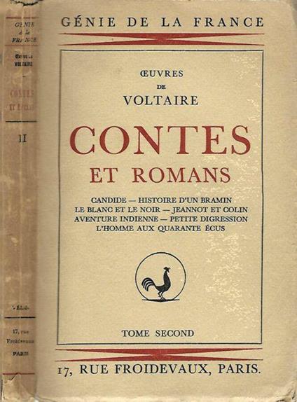 Oeuvres de Voltaire. Contes et Romans Tome Second - Voltaire - copertina