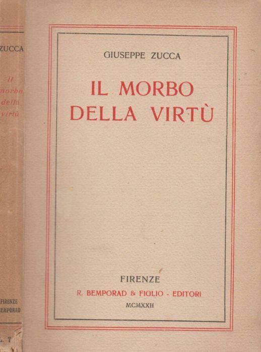 Il morbo della virtù - Giuseppe Zucca - copertina