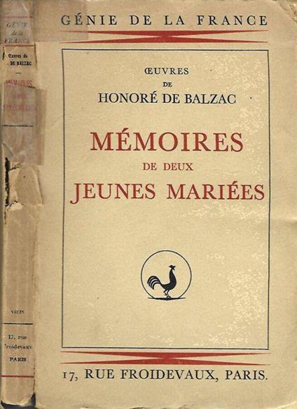 Mémoires de deux Jeunes Mariées - Honoré de Balzac - copertina