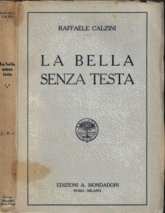 La bella senza testa - Raffaele Calzini - copertina