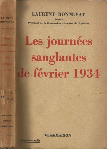 Les journees sanglantes de fevrier 1934 - copertina