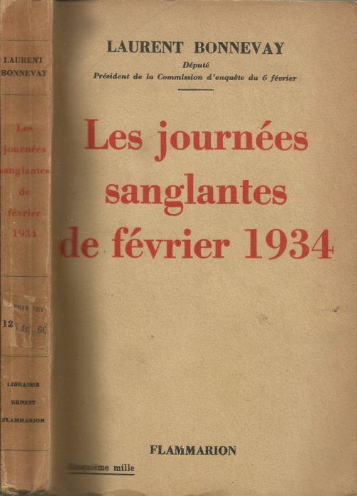 Les journees sanglantes de fevrier 1934 - copertina