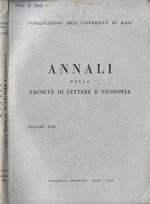 Annali della Facoltà di Lettere e Filosofia Volume XIII 1968