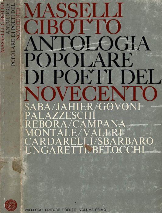 Antologia popolare di poeti del Novecento - Vittorino Maselli - copertina