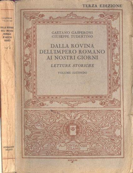Dalla rovina dell' Impero Romano ai nostri giorni Vol. II - Gaetano Gasperoni - copertina
