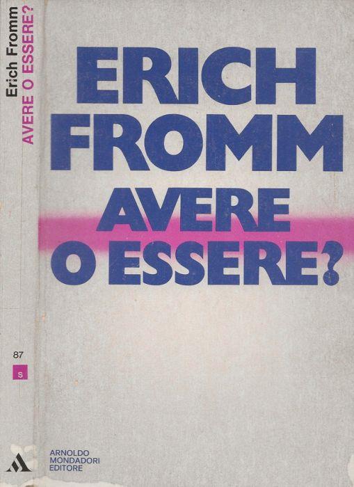 Avere o essere? - Erich Fromm - copertina