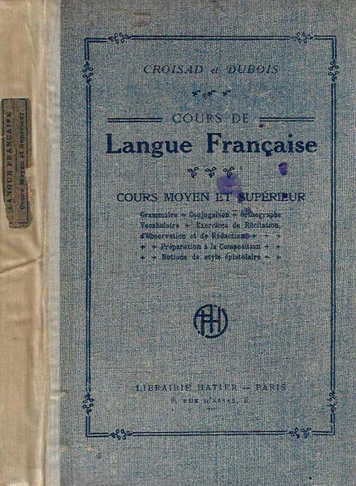 Cours de Langue Francaise - copertina