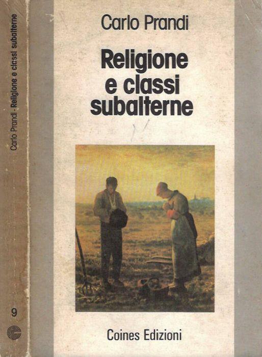 Religione e classi subalterne - Carlo Prandi - copertina