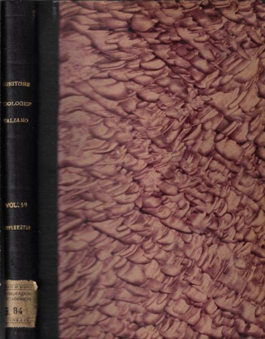 Atti della Società Italiana di Anatomia supplemento al Vol. LIX - copertina