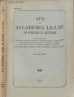 Atti della Accademia Ligure di scienze e lettere Volume XXXIV 1977