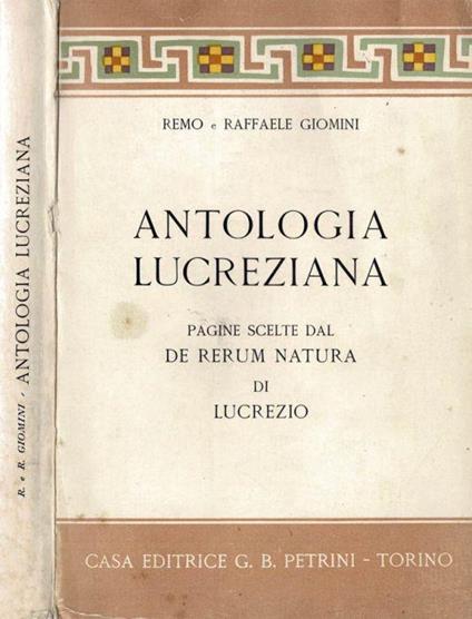 Antologia Lucreziana - copertina