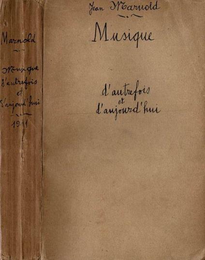Musique d'autrefois et d'aujourd'hui - copertina