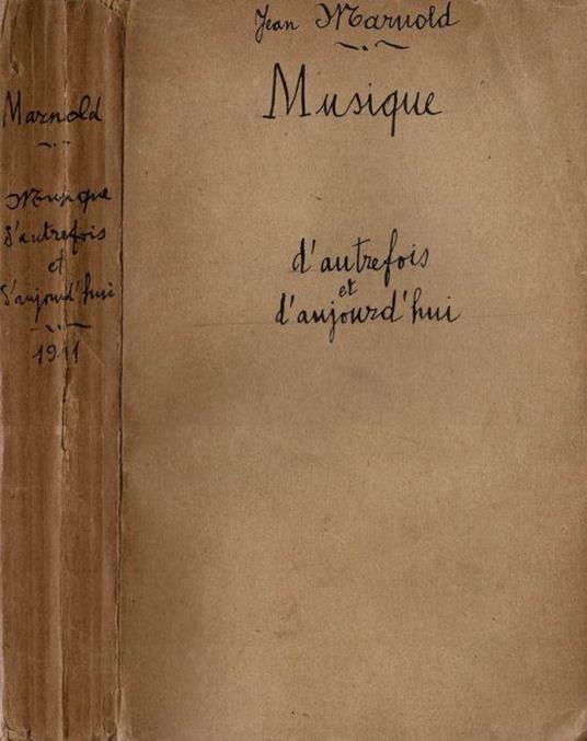Musique d'autrefois et d'aujourd'hui - copertina