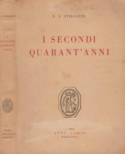 I secondi quarant'anni - copertina