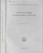 Atti dell'Accademia di scienze morali e politiche volume CXVI 2005