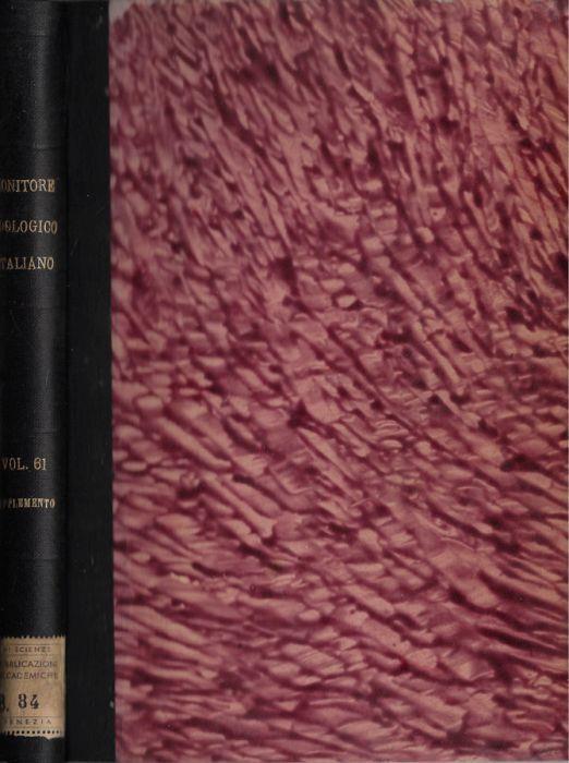 Atti della Società Italiana di Anatomia supplemento al Vol. LXI - copertina