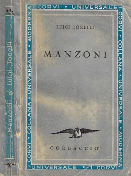Manzoni - Luigi Tonelli - copertina
