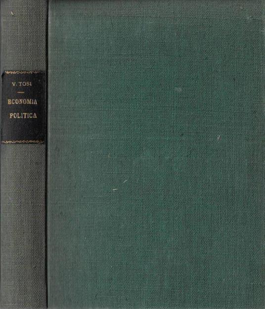 Economia politica - Vincenzo Tosi - copertina