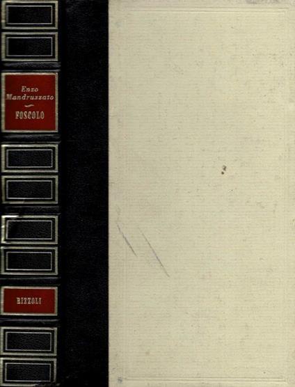 Foscolo - Enzo Mandruzzato - copertina
