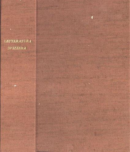 Le 4 letterature della Svizzera - Guido Calgari - copertina