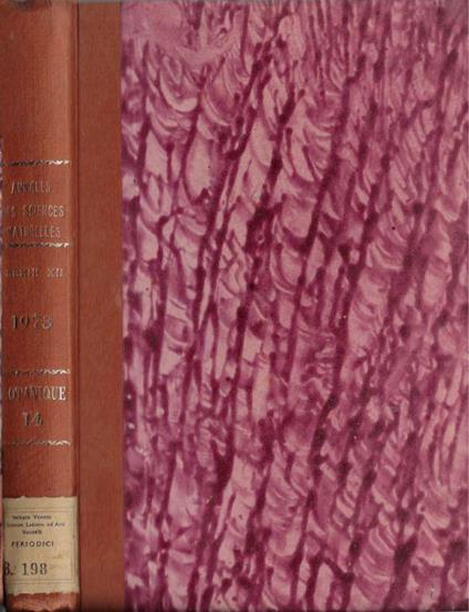 Annales des sciences naturelles botanique et biologie végétale 12° série tome 14 1973 - Roger Heim - copertina