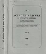 Atti della Accademia Ligure di scienze e lettere Volume LII 1995