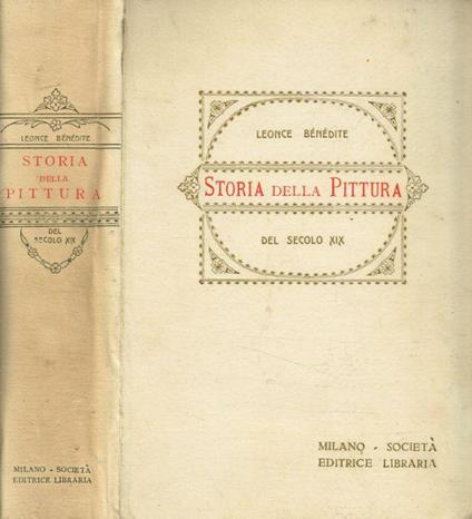 Storia della pittura del secolo XIX - Leonce M. Bénédite - copertina