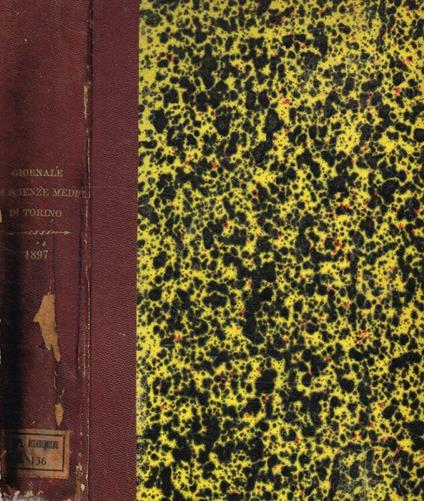Giornale della R.Accademia di medicina di Torino. Anno LX, serie IV, vol.3, 1897 - copertina